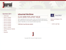 Tablet Screenshot of ijournalccc.com
